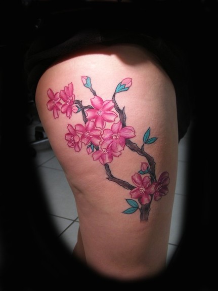 Looking for unique Raphael Tattoos?  Cherry blossom tattoo